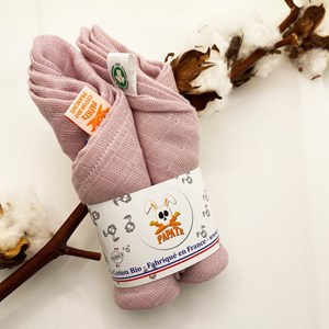 Langes en coton bio - pink
