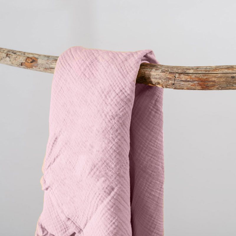 Langes en coton bio rose