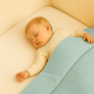 Edredon en coton bio vert