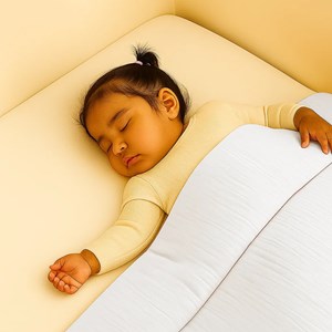 Edredon en coton bio blanc