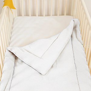 Edredon en coton bio blanc