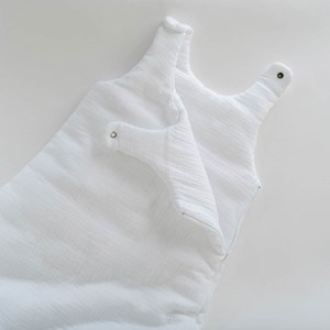 Gigoteuse hiver en coton bio blanc