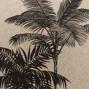 Tapis rond 120 cm tropic nature coton