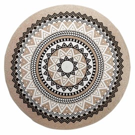 Tapis rond 120 cm yaba coton