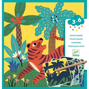 Cartes à gratter grosses bêtes djeco