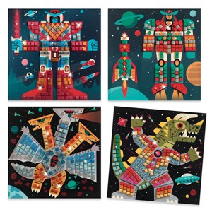 Atelier mosaïques bataille spatiale