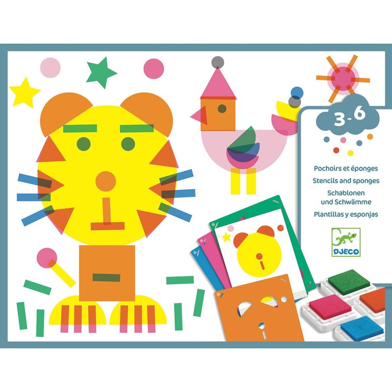 Djeco - Atelier tampons tape et tape les petits