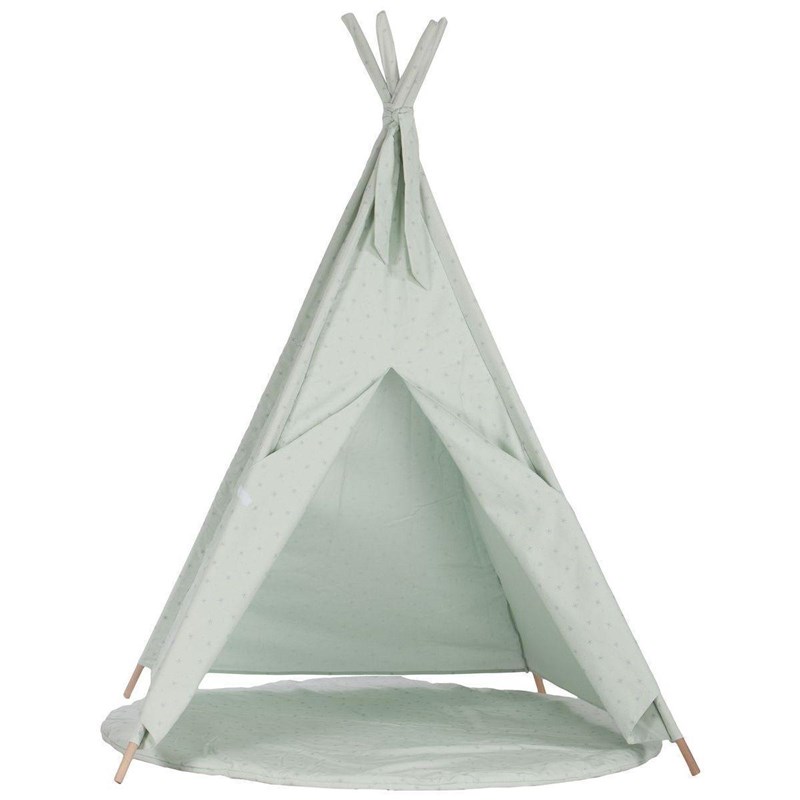 Tapis pour tipi stars vert (Wookids) - Image 2