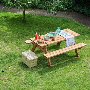 Table de pique-nique en bois 6 places...