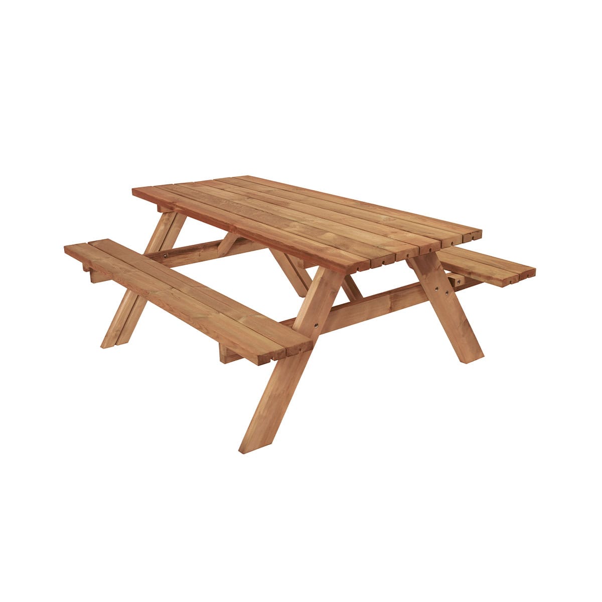 Table de pique-nique en bois de hemlock 6 places
