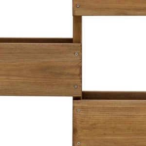 Etagère à plantes murale en bois 6 bacs