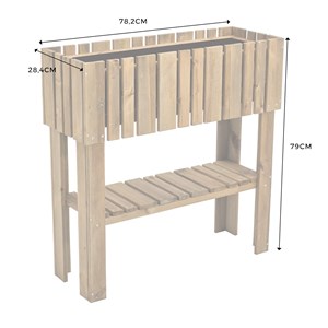 Potager bois rectangulaire sur pieds