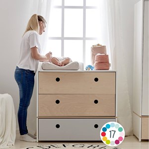 Commode colorflex sky blue-white wash