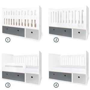 Lit bébé colorflex grey