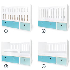 Lit bébé colorflex blue