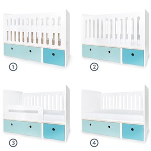 Lit bébé colorflex blue