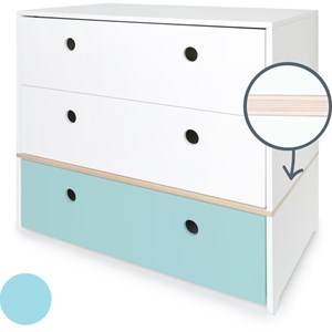 Commode colorflex s white-white-sky blue