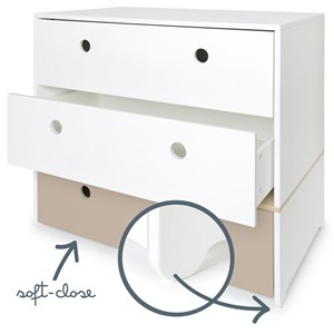 Commode colorflex s white-warm grey