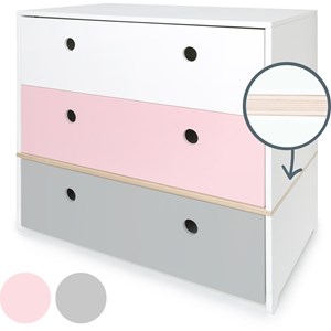 Commode colorflex s white-pink-grey