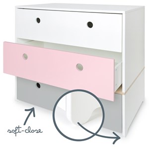 Commode colorflex s white-pink-grey