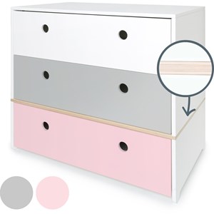 Commode colorflex s white-grey-pink