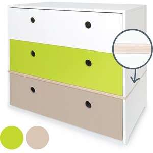 Commode colorflex s white-lime-warm grey