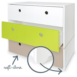 Commode colorflex s white-lime-warm grey
