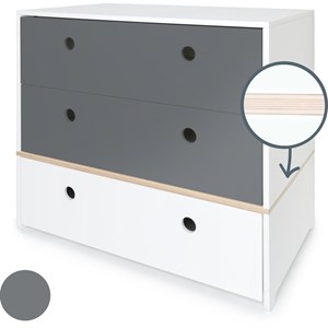 Commode colorflex s space grey-white