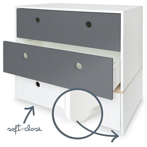 Commode colorflex s space grey-white