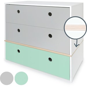 Commode colorflex s pearl grey-mint