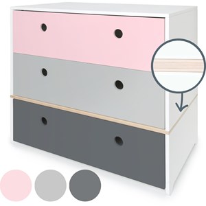 Commode colorflex s pink-grey-space grey