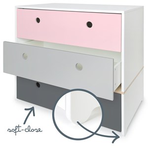 Commode colorflex s pink-grey-space grey
