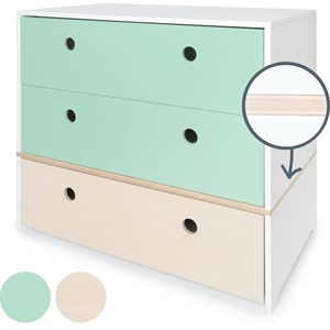 Commode colorflex s mint-mint-white wash