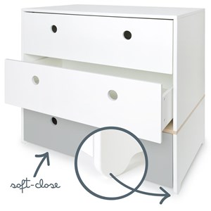 Commode colorflex s white-pearl grey