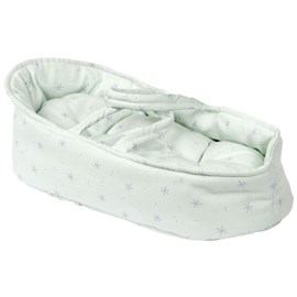 Couffin poupée 36 cm stars vert