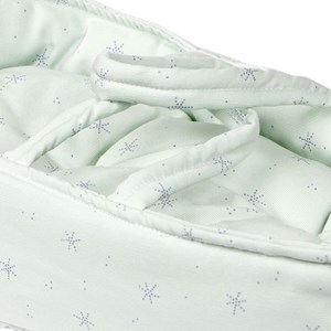 Couffin poupée 36 cm stars vert