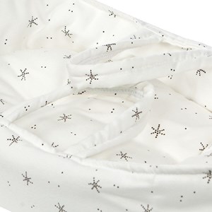 Couffin poupée 36 cm stars blanc