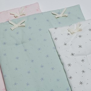 Couverture-oreiller poupée stars blanc