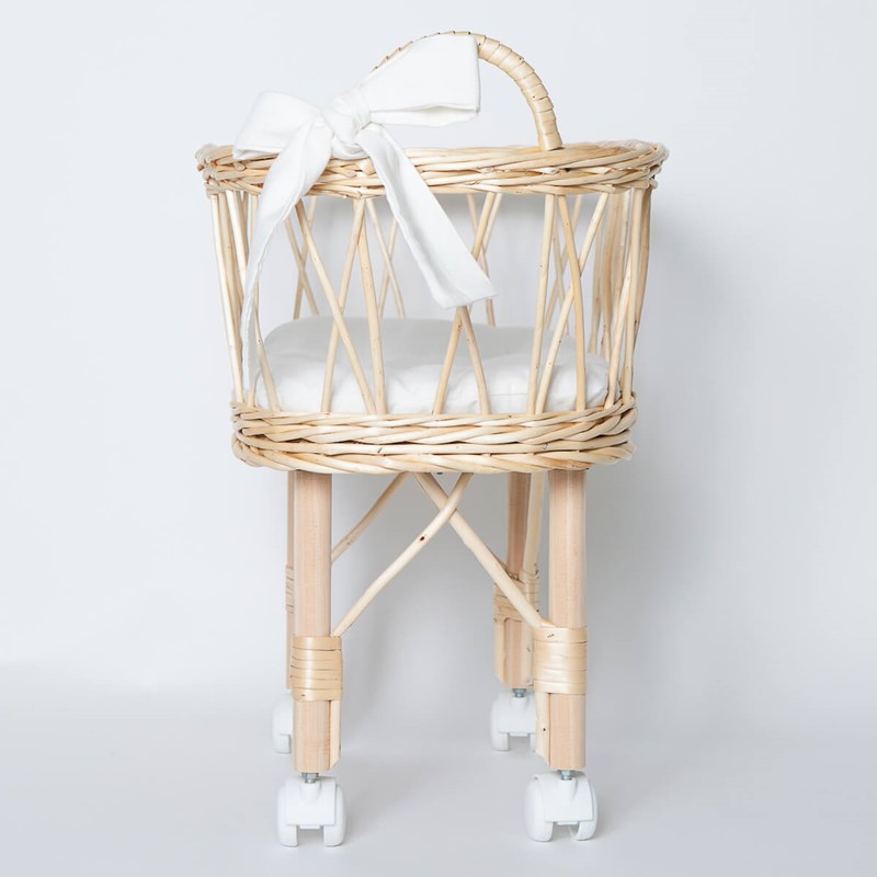 Berceau poupée en osier (Wookids) - Image 3