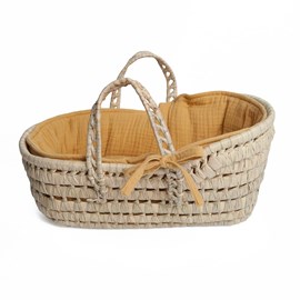 Couffin poupée bobble moutarde