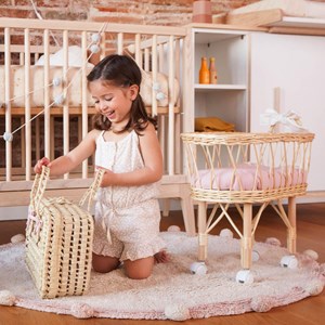 Valise poupée bobble rose