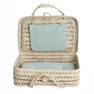 Valise poupée bobble vert