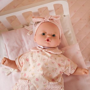 Poupée 36 cm maria flowers rose