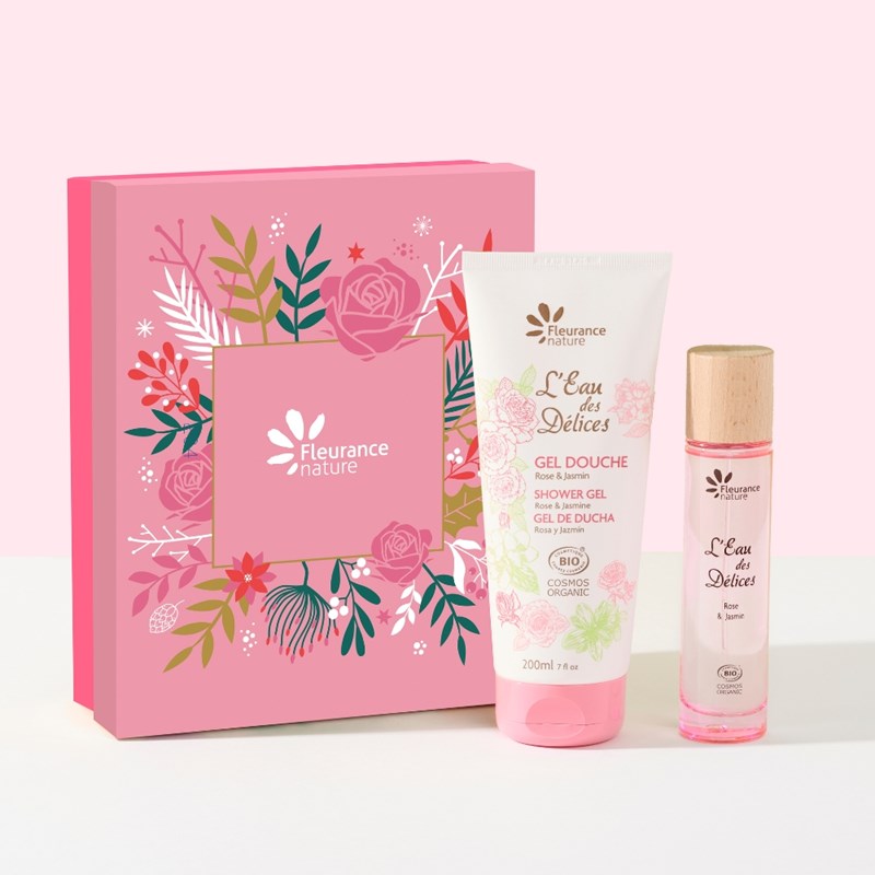 Coffret eau des délices rose & jasmin