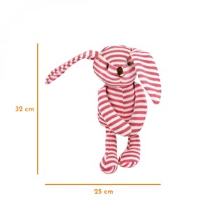 Bouillotte à graines - lapin rayé -