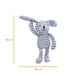 Bouillotte à graines - lapin rayé -