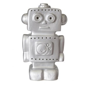 Lampe robot argent