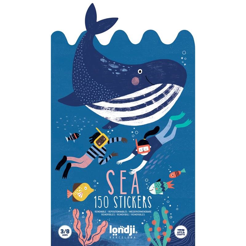 LONDJI - 150 stickers repositionnables thème mer