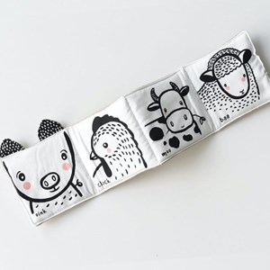 Wee gallery livre d'eveil en noir et bla