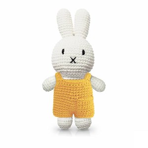 Poupée miffy au crochet - salopette jaun